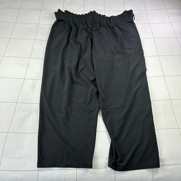 Athleta Pants Womens 24 Black Skyline Paperbag High Rise Commute Travel Work - Picture 3 of 13